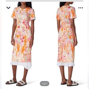 Marni Watercolor Floral Layered Dress